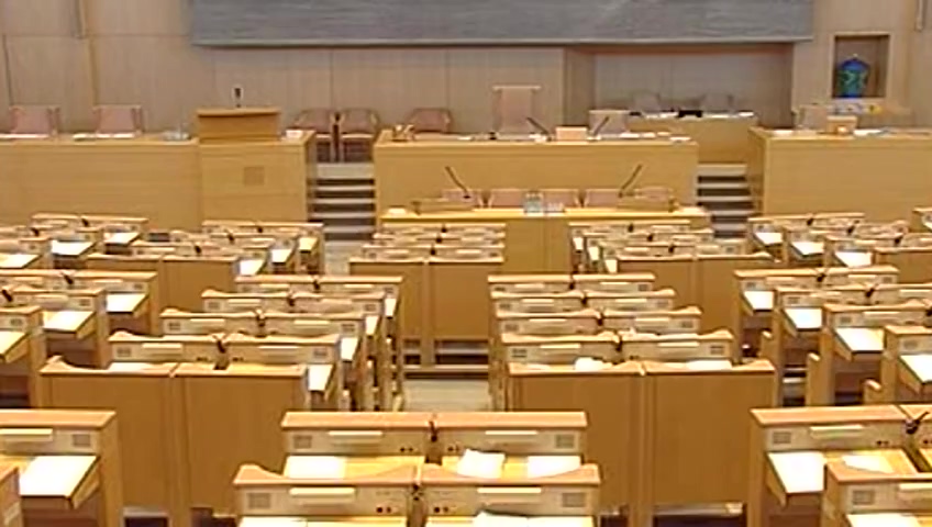 Stillbild från debatten i kammaren