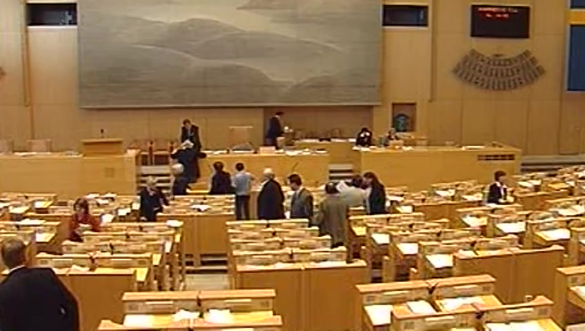 Stillbild från debatten i kammaren