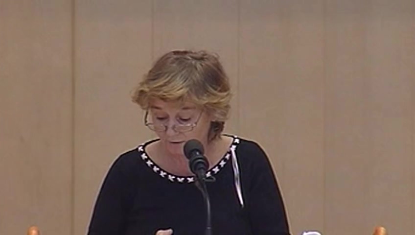 Stillbild från debatten i kammaren
