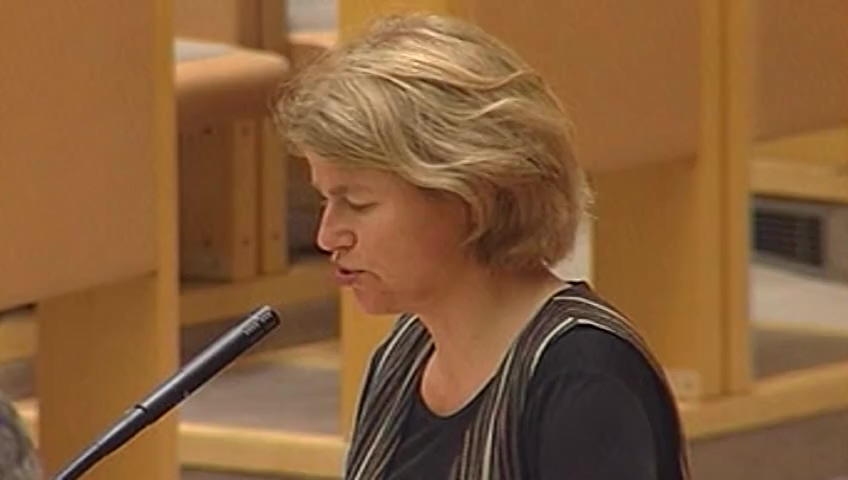 Stillbild från debatten i kammaren
