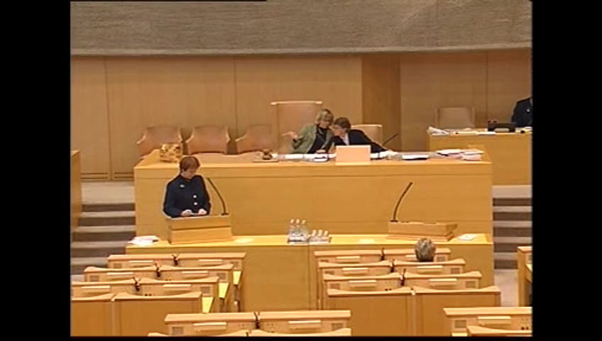 Stillbild från Interpellationsdebatt: Östersundsgarnisonen