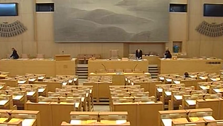 Stillbild från debatten i kammaren