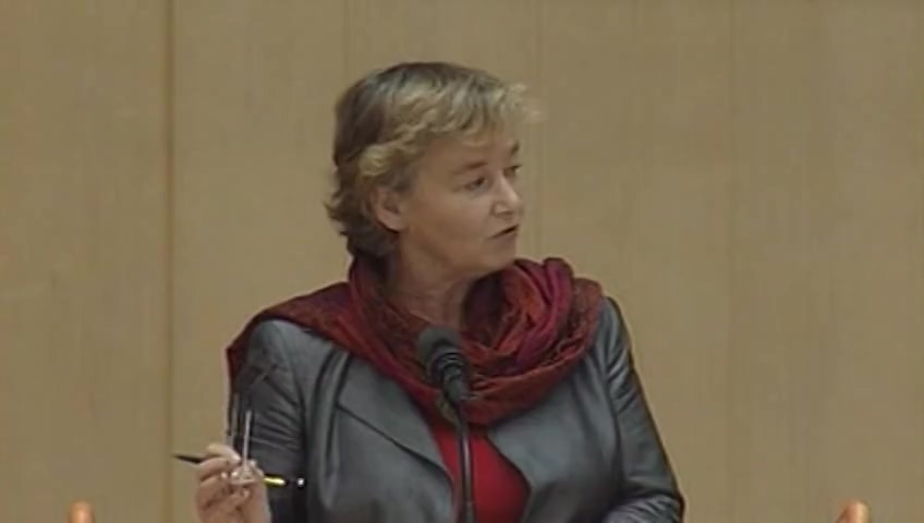 Stillbild från debatten i kammaren