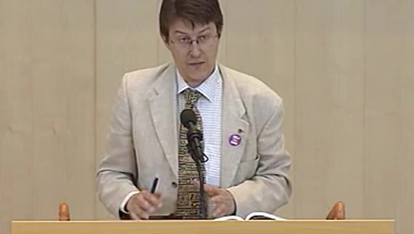 Stillbild från Debatt om förslag: Direktavdrag för lantmäteriförrätt-ningsutgiftervid omarrondering(prop. 2002/03:79)