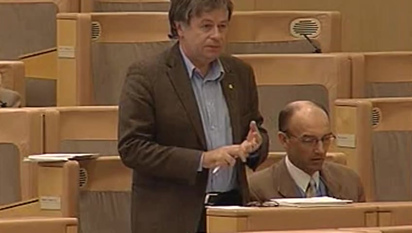 Stillbild från debatten i kammaren