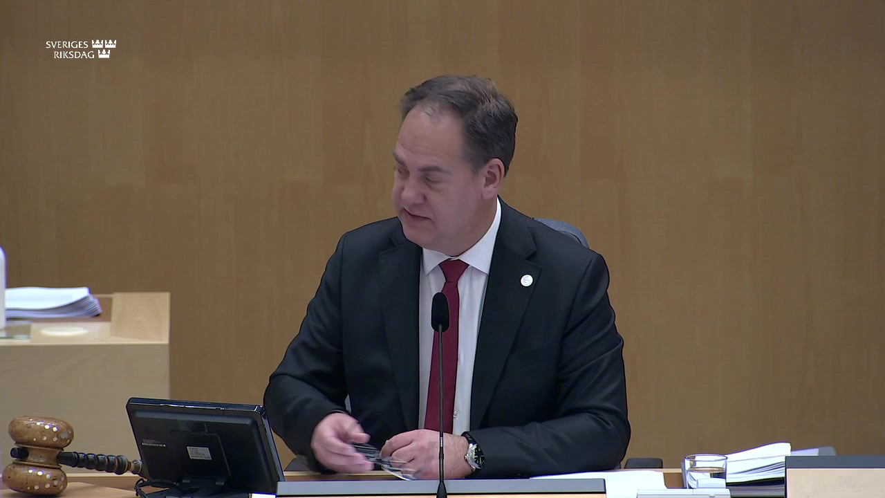 Stillbild från Partiledardebatt: EU-politisk partiledardebatt