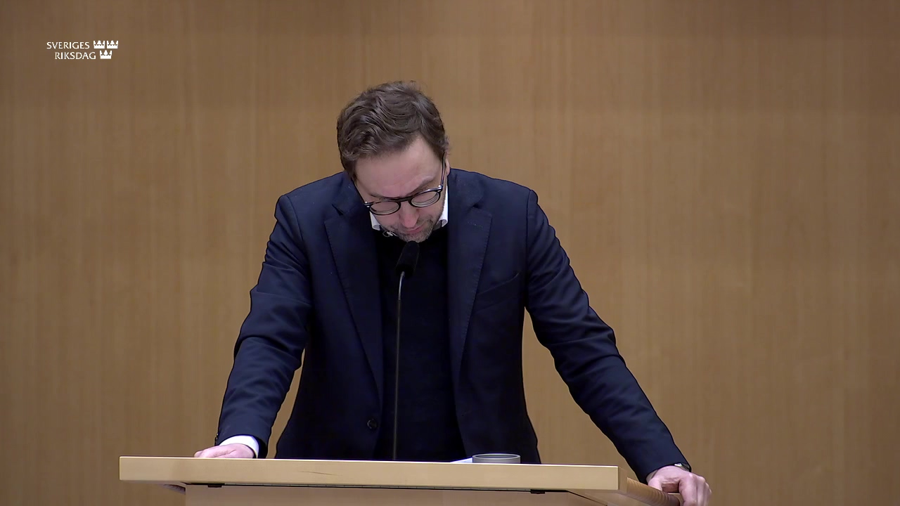 Stillbild från Debatt om förslag: Utgiftsområde 15 Studiestöd