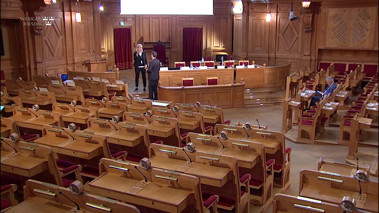 Stillbild från Öppen utfrågning: Öppen utfrågning om finansiell stabilitet