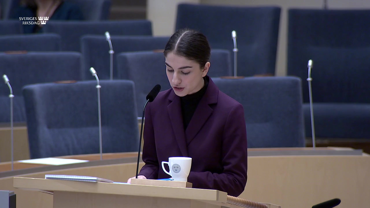 Stillbild från Interpellationsdebatt: Miljöövervakningen