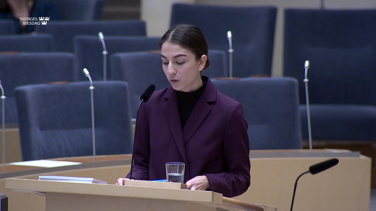 Stillbild från Interpellationsdebatt: Beslut om nedläggning av kablar