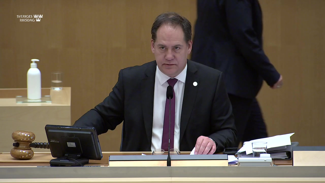 Stillbild från Interpellationsdebatt: Det globala naturavtalet 