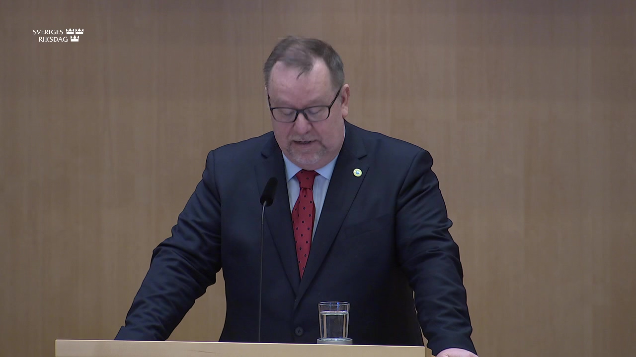 Stillbild från Debatt om förslag: Resultatskrivelse om utvecklingssamarbete och humanitärt bistånd genom multilaterala organisationer