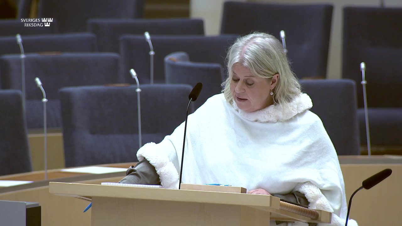 Stillbild från Interpellationsdebatt: Kvalitet och utveckling i socialtjänstens verksamhet 