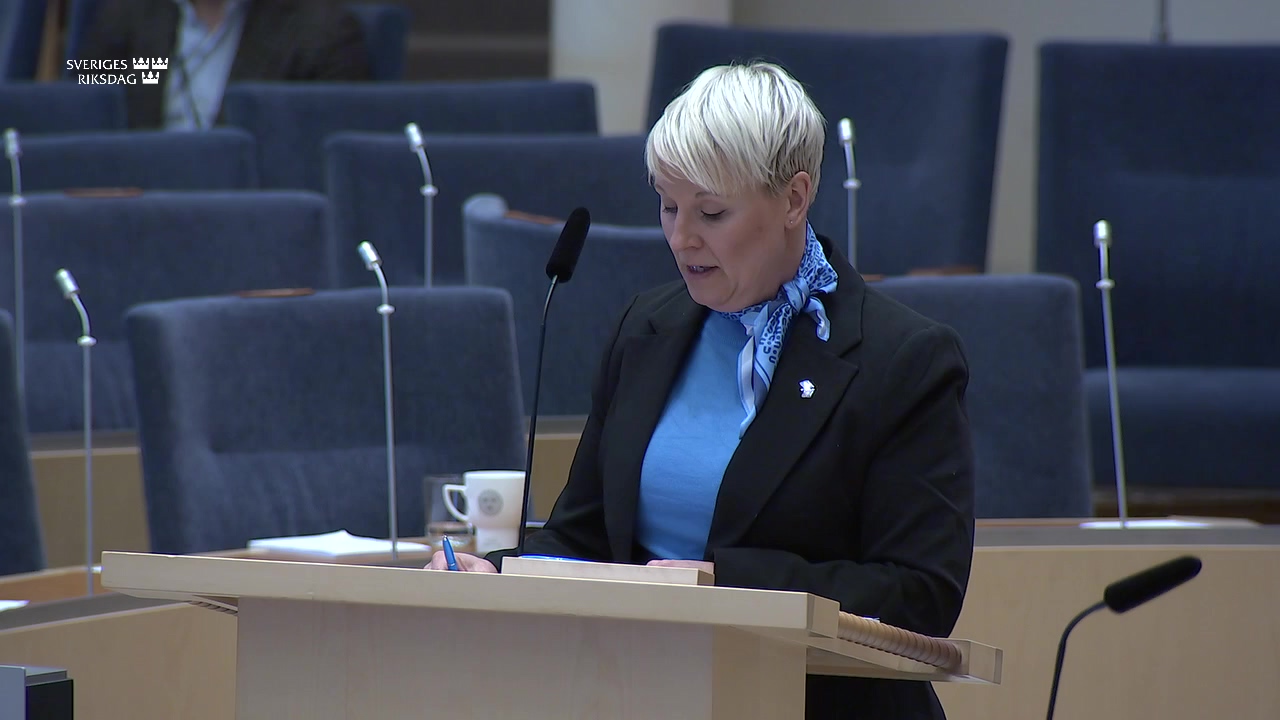 Stillbild från Interpellationsdebatt: Levnadsvillkor för individer med funktionsnedsättning
