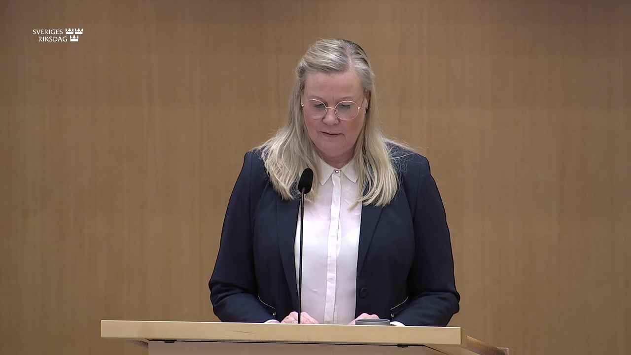Stillbild från Debatt om förslag: Tryck- och yttrandefrihet, massmediefrågor