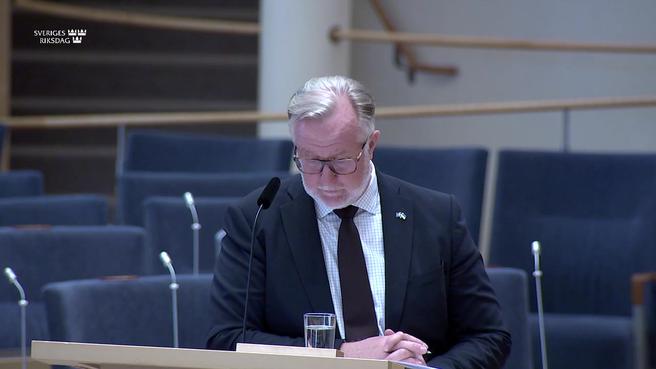 Stillbild från Interpellationsdebatt: Åtgärder mot arbetslösheten i Gävleborg