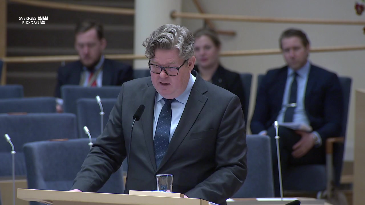 Stillbild från Interpellationsdebatt: Inrättande av en oberoende kontrollfunktion