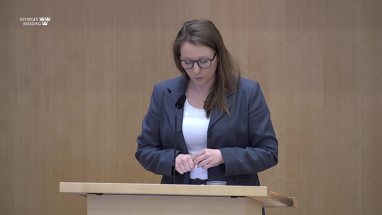 Stillbild från Debatt om förslag: Ekonomisk familjepolitik
