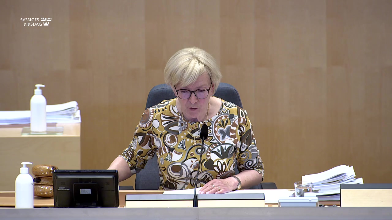Stillbild från Beslut: Beslut: Anpassning av svensk rätt till EU:s nya system för reseuppgifter och resetillstånd