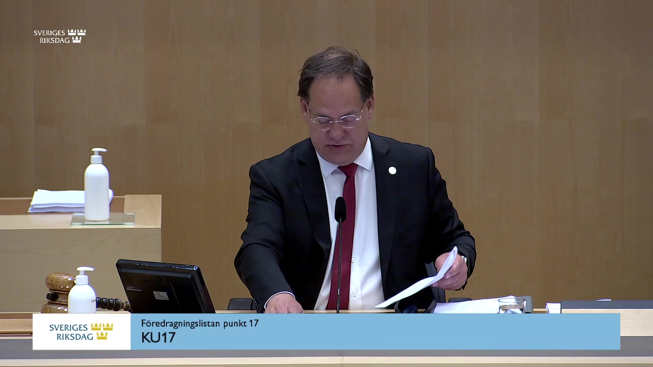 Stillbild från Debatt om förslag: Riksrevisionens årsredovisning för 2022